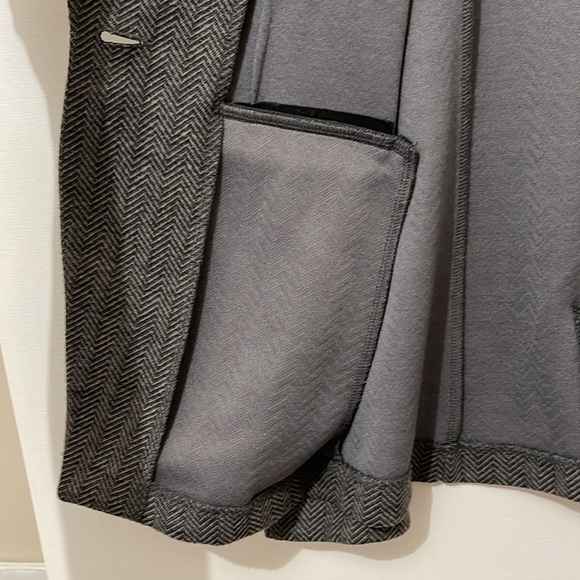 Hatley Perfect Fit Blazer Herringbone Charcoal Gray Medium - Picture 5 of 8